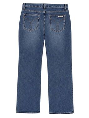 Calvin Klein Straight Leg Jeans Women’s 14 Blue Denim High Rise Cotton Classic
